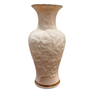 Vintage Lenox Floral Flowers Bud Vase 24K Gold Trim 6-1/2" Tall Made in USA